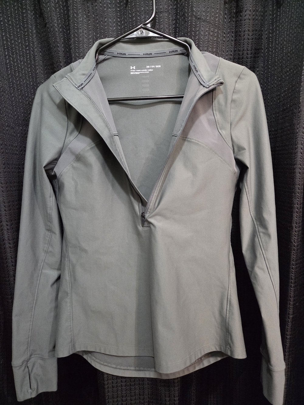 Under Armour Gray Half-Zip Performance Jacket Size XS